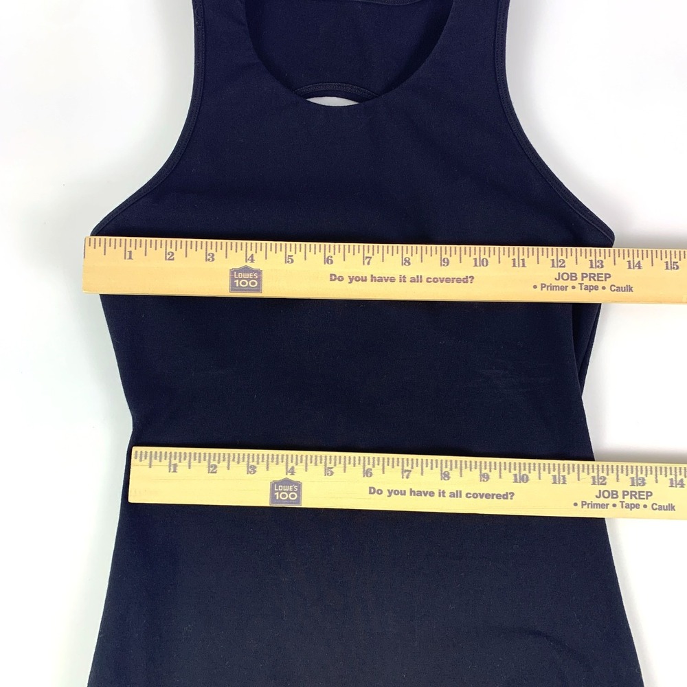 Free People Movement So Simple Dress Sz M Black Sleeveless Back Cut Out Side Sli - Picture 12 of 14